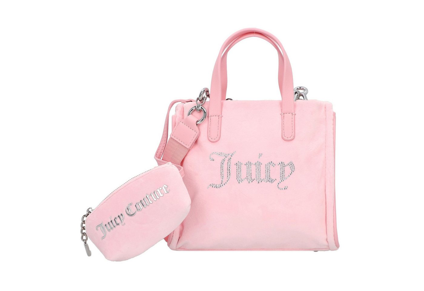 Juicy Couture Henkeltasche Iris Velvet Rhinestones, Polyurethan von Juicy Couture