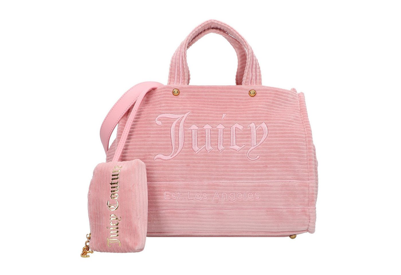 Juicy Couture Henkeltasche Iris Velvet Stripes, Baumwolle von Juicy Couture