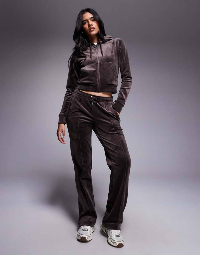 Juicy Couture - Jogginghose aus Velours in Braun, Kombiteil-Brown von Juicy Couture