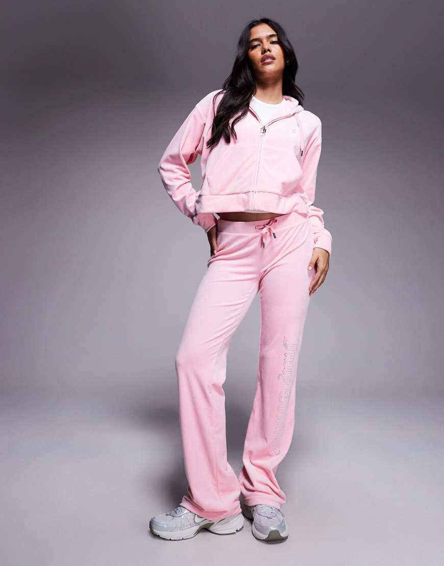 Juicy Couture - Jogginghose aus Velours in Juicy-Rosa, Kombiteil von Juicy Couture