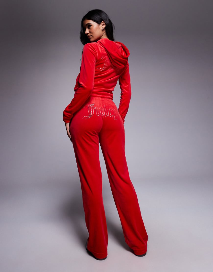 Juicy Couture - Jogginghose aus Velours in Rot, Kombiteil von Juicy Couture