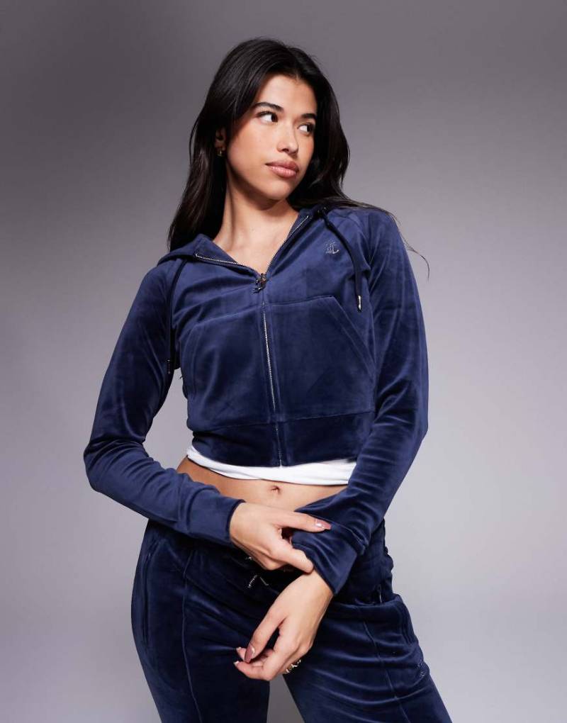 Juicy Couture - Kapuzenjacke in Marineblau, Kombiteil von Juicy Couture
