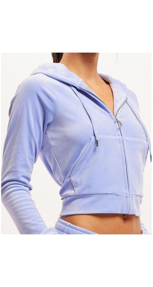 Juicy Couture Kapuzennickijacke Madison Hoodie Velour Track Top Jac von Juicy Couture