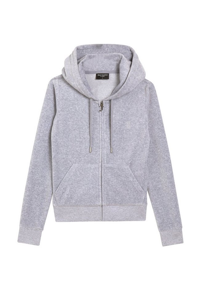 Juicy Couture Kapuzennickijacke ROBERTSON HOODIE . Damen Trainingsjacke Damen, Sweatjacke mit Kapuze, Velour, mit Glitzer, Sale von Juicy Couture