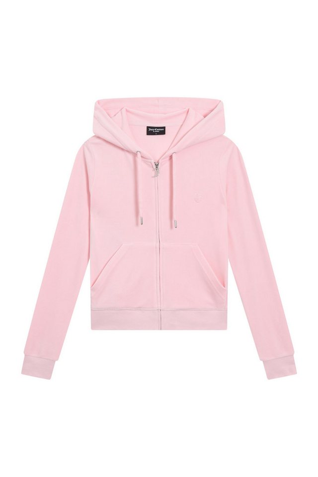 Juicy Couture Kapuzennickijacke ROBERTSON HOODIE . Damen Trainingsjacke Damen, Sweatjacke mit Kapuze, Velour, mit Glitzer, Sale von Juicy Couture
