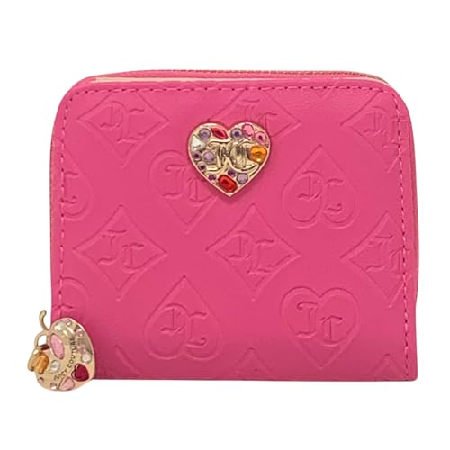 Juicy Couture Kleine Geldbörse mit umlaufendem Reißverschluss für Damen, Glitz Out Juicy Pink Juicy Couture Kleine Geldbörse mit umlaufendem Reißverschluss für Damen, Glitz Out Juicy Pink von Juicy Couture