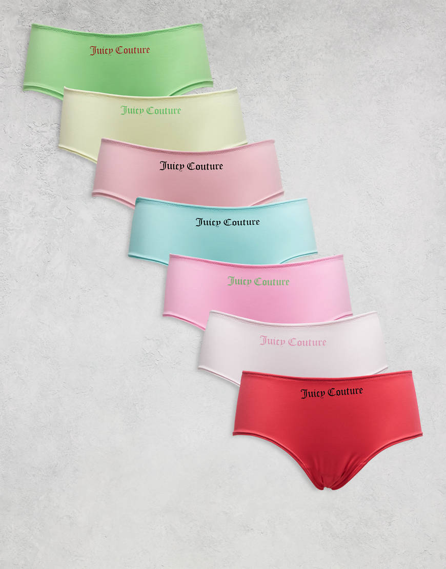 Juicy Couture - Multipack - Mehrfarbige Slips für alle Wochentage-Bunt von Juicy Couture