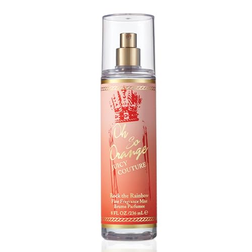 Juicy Couture - Rock the Rainbow, Oh So Orange Fine Fragrance Mist, Fruchtig-floraler Duft mit Mandarine, Kumquat, Beeren, Sandelholz und Moschus, für ein strahlend feminines Erlebnis, 236ml Juicy Couture - Rock the Rainbow, Oh So Orange Fine Fragrance Mist, Fruchtig-floraler Duft mit Mandarine, Kumquat, Beeren, Sandelholz und Moschus, für ein strahlend feminines Erlebnis, 236ml von Juicy Couture