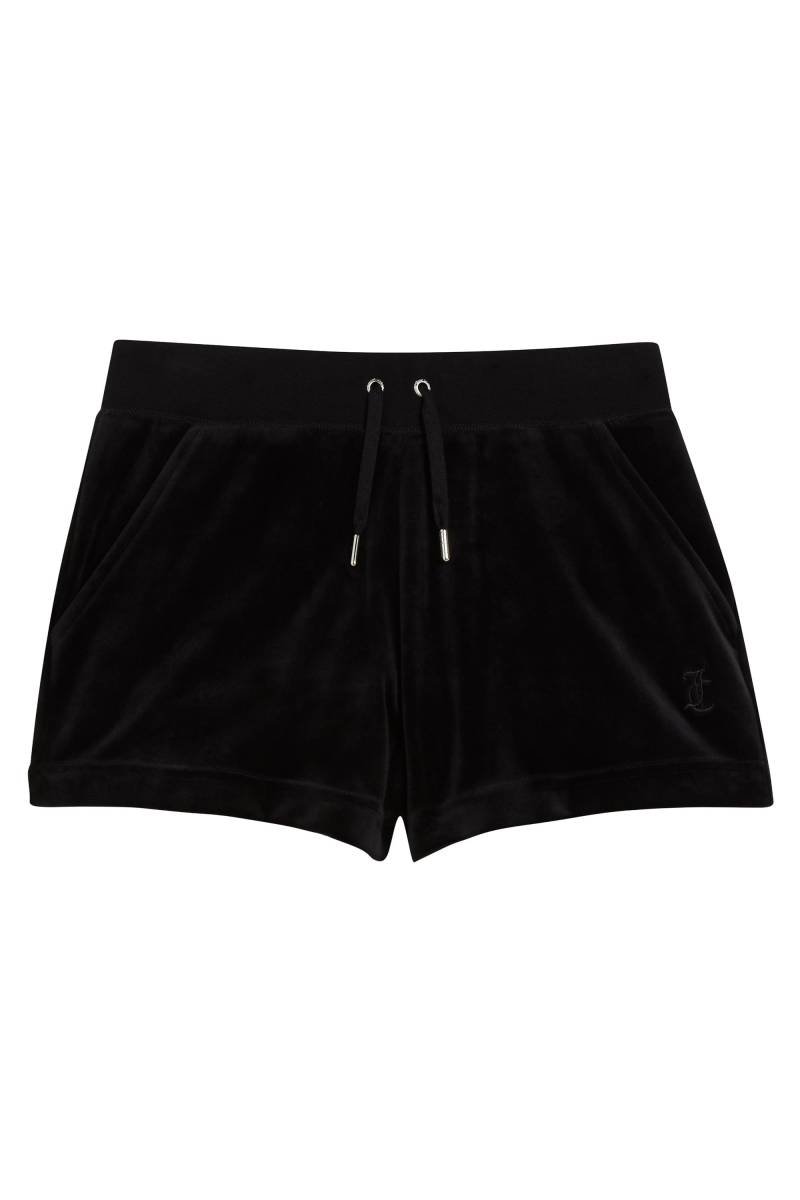 Juicy Couture Shorts "EVE CLASSIC VELOUR SHORT WITH BACK POCKET Damen" Trainingshose Damen, Sweatshorts, Velour, kurze Hose mit Glitzer, Sale von Juicy Couture