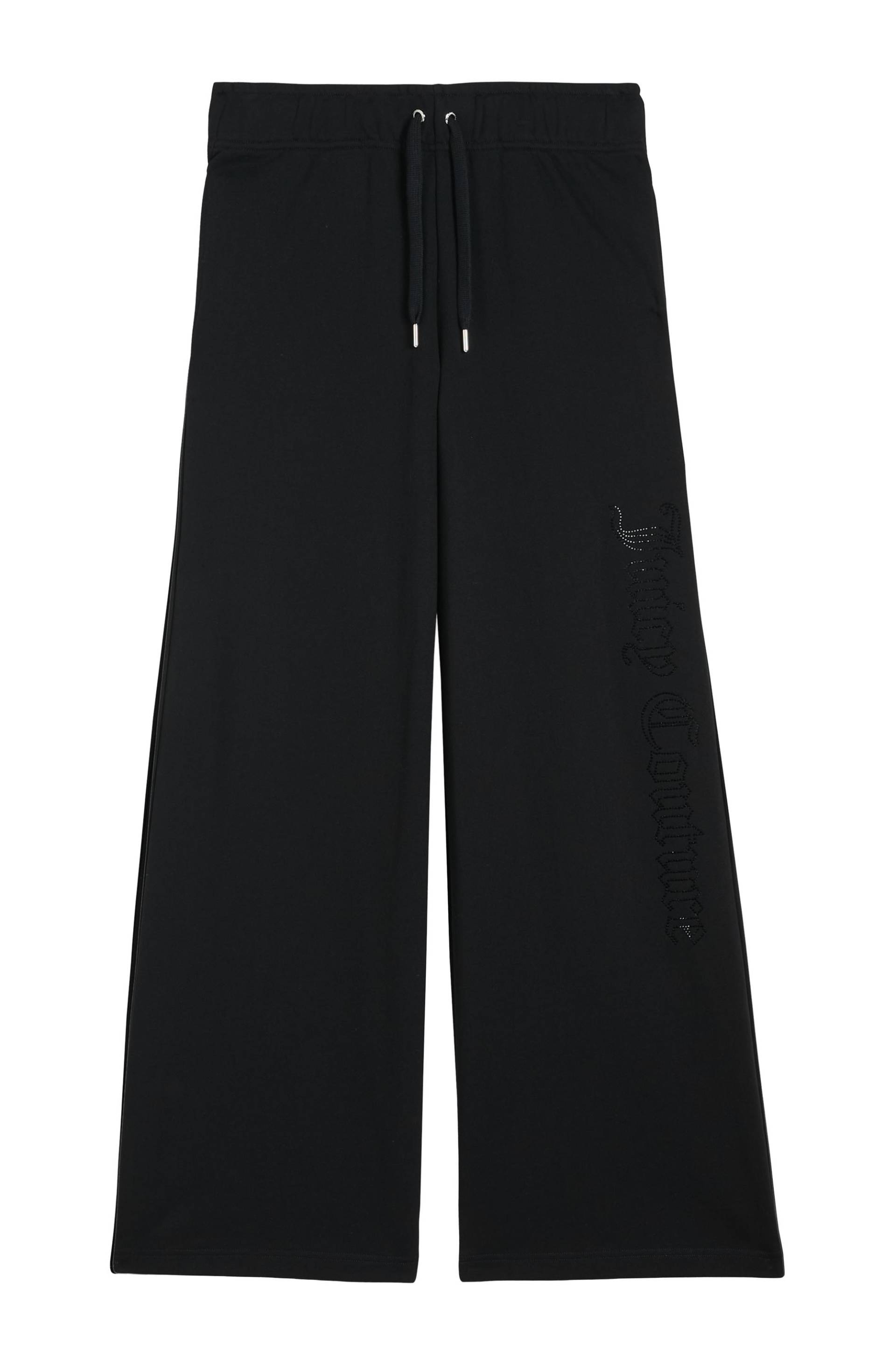Juicy Couture Sweathose "ANNEN ULTRA LOW WIDE LEG TRACKPANT Damen" Trainingshose Damen, Sweathose, Velour, Jogginghose mit Glitzer, Sale von Juicy Couture