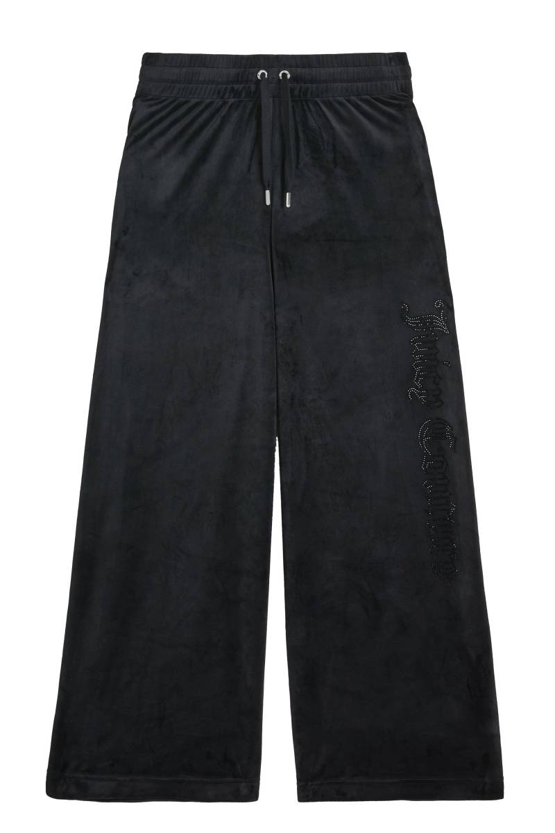 Juicy Couture Sweathose "CHEVIOT CUFFED VELOUR JOGGER Damen" Trainingshose Damen, Sweathose, Velour, Jogginghose mit Glitzer, Sale von Juicy Couture