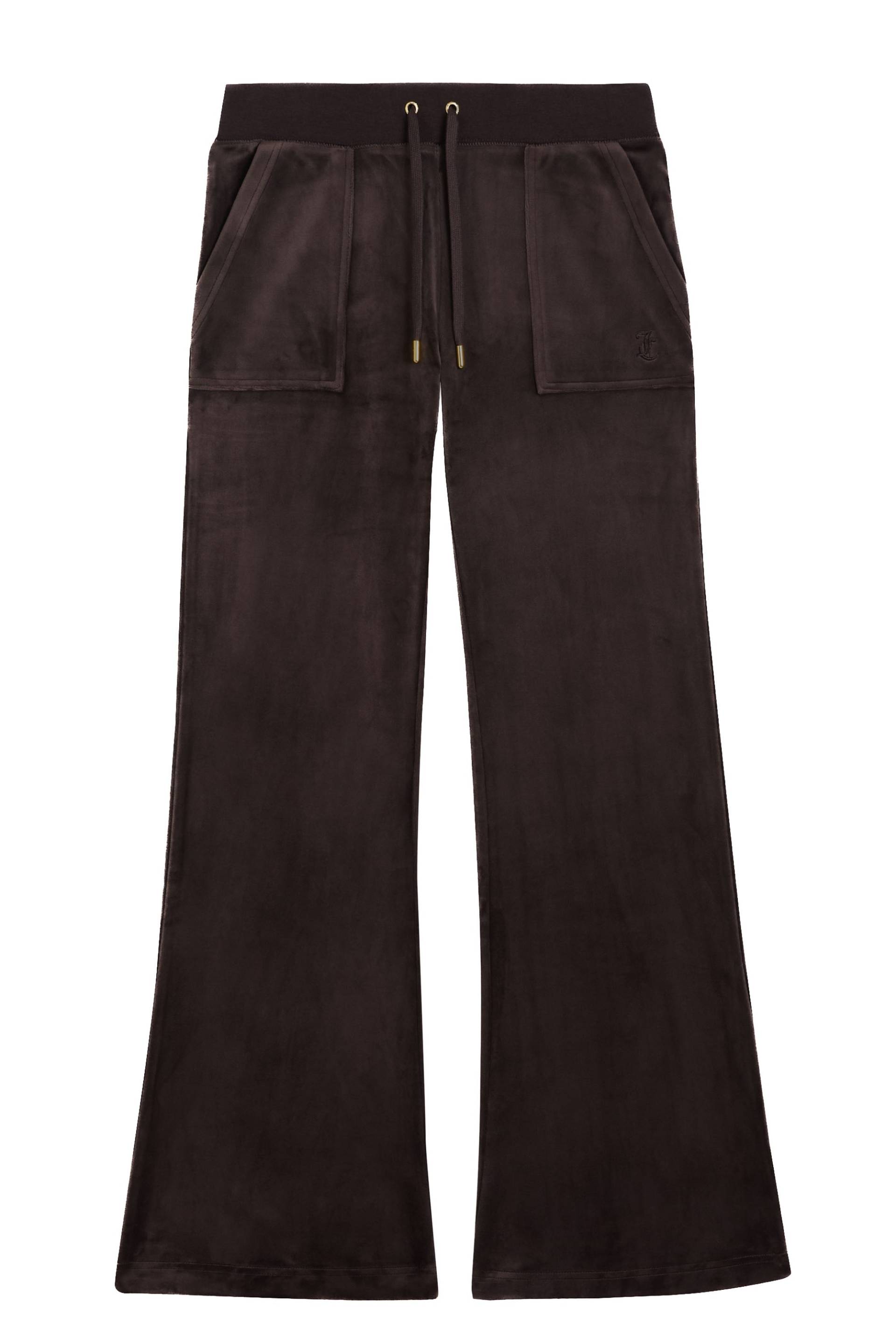 Juicy Couture Sweathose "LAYLA LOW RISE POCKET GOLD HARDWARE PANT Damen" Trainingshose Damen, Sweathose, Velour, Jogginghose mit Glitzer, Sale von Juicy Couture