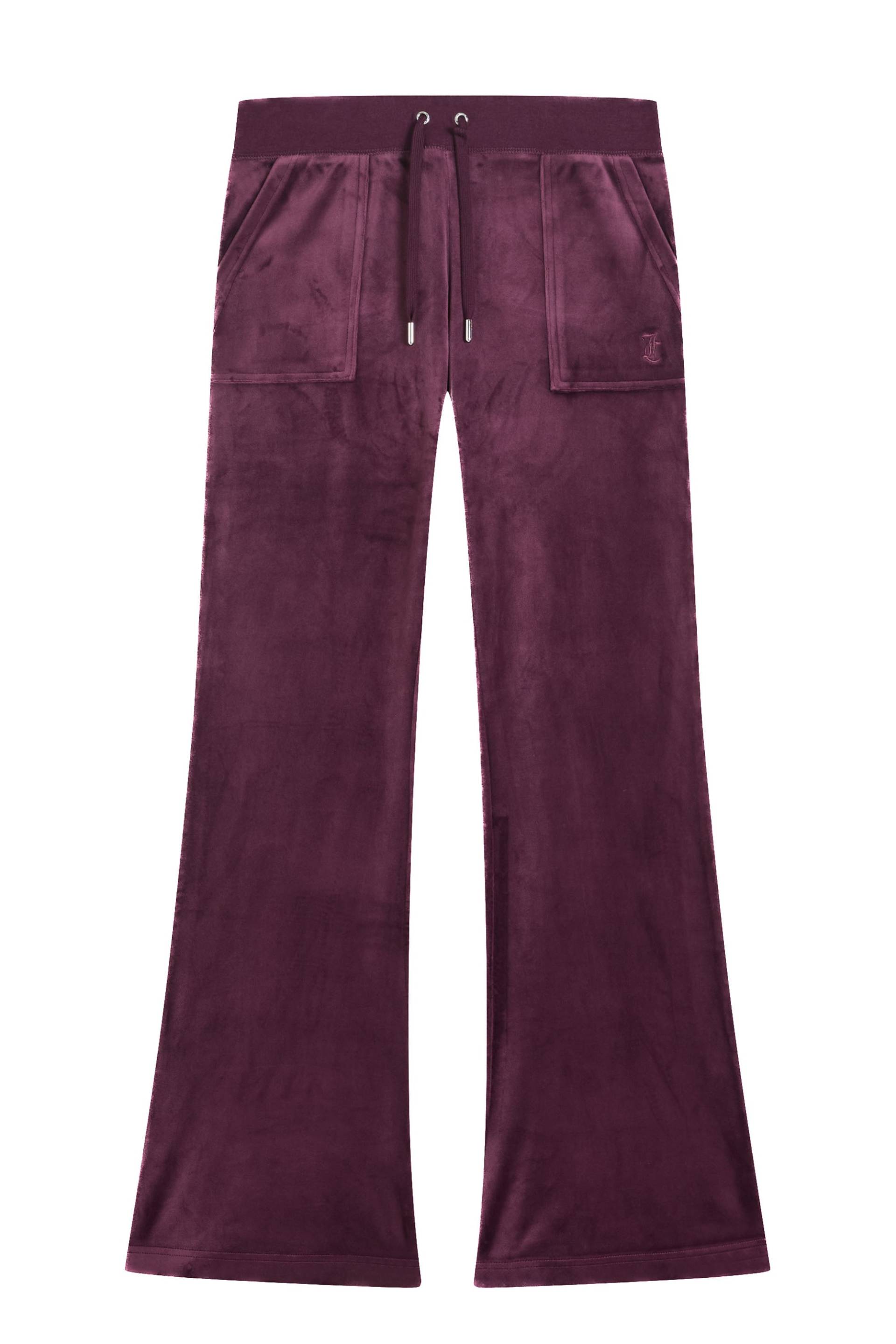 Juicy Couture Sweathose "LAYLA LOW RISE POCKETED FLARE PANT. Damen" Trainingshose Damen, Sweathose, Velour, Jogginghose mit Glitzer, Sale von Juicy Couture