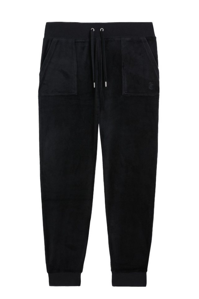 Juicy Couture Sweathose WILLOW VELOUR CUFFED JOGGER WITH JC EMBROIDERY Damen Trainingshose Damen, Sweathose, Velour, Jogginghose mit Glitzer, Sale von Juicy Couture