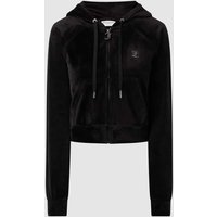 Juicy Couture Sweatjacke mit seitlichen Eingrifftaschen Modell 'MADISON' in Black, Größe S von Juicy Couture