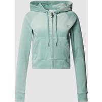 Juicy Couture Sweatjacke mit Kapuze Modell 'MADISON' in Schilf, Größe S von Juicy Couture