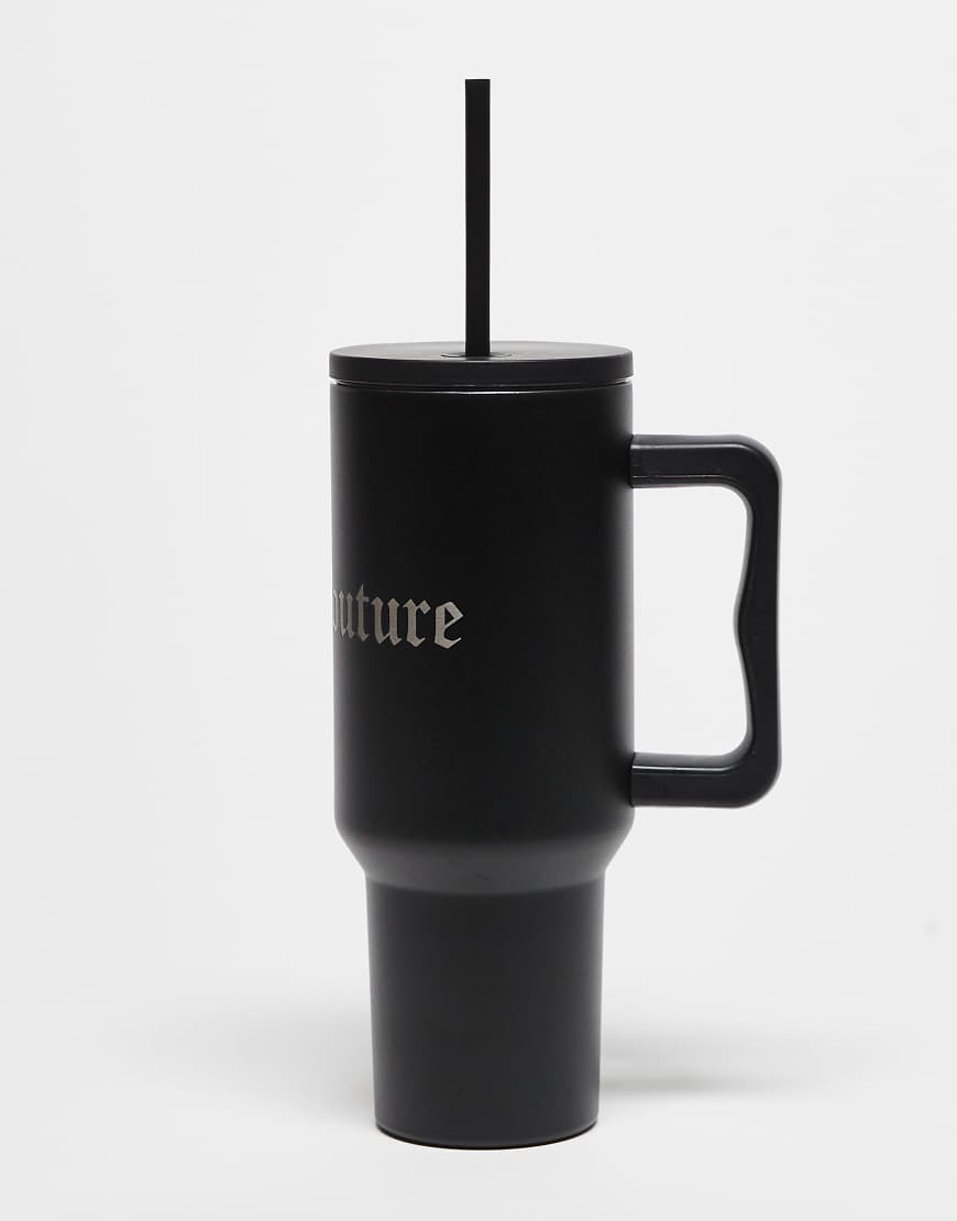Juicy Couture - Tasse in Schwarz mit Strohhalm Juicy Couture - Tasse in Schwarz mit Strohhalm von Juicy Couture