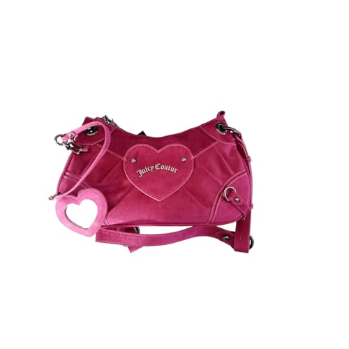 Juicy Couture Umhängetasche für Damen, Modell LOVE BIJL05247WPO, aus synthetischem Leder. Fuchsia Rosa, fuchsia von Juicy Couture