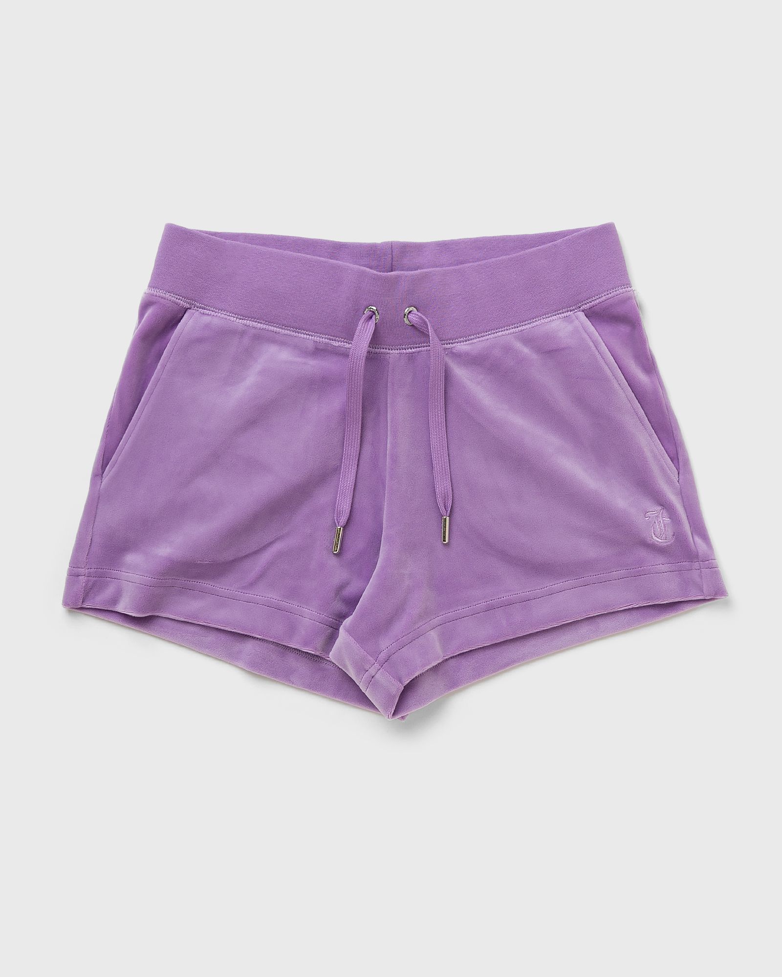 Juicy Couture WMNS CLASSIC VELOUR TRACK SHORTS women Sport & Team Shorts purple in Größe:L von Juicy Couture