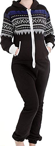 Juicy Trendz® Damen Onesie Overall Trainingsanzug Jogginganzug Einteiler Norweger Jumpsuit von Juicy Trendz