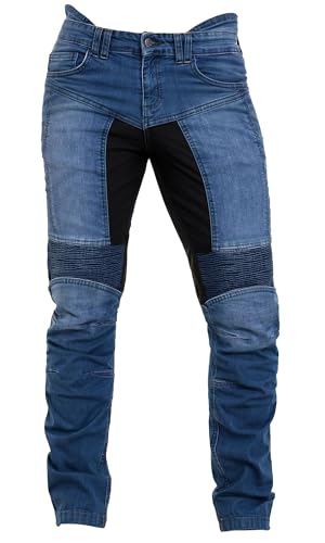 Juicy Trendz® Motorradhose Herren Motorradjeans Manner Denim Motorrad Hose Mit Protektoren von Juicy Trendz