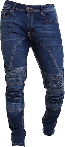 Juicy Trendz® Motorradhose Herren Motorradjeans Manner Denim Motorrad Hose Mit Protektoren von Juicy Trendz