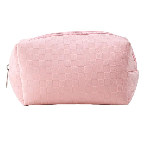 Multifunktionale Reisekulturtasche Kosmetiktasche, Damen Reise Make-up Tasche, Tragbare Reisekulturtasche mit Reißverschluss, Makeup Organizer für Toilettenartikel（Rose） von Juimtien