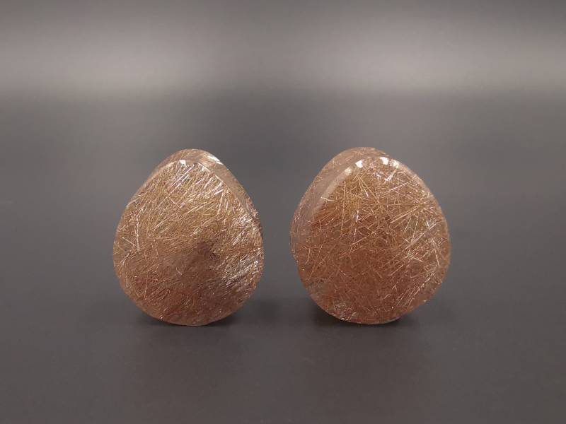 19mm Rutilquarz Teardrop Plugs 19mm Rutilquarz Teardrop Plugs von JujuStoneworks
