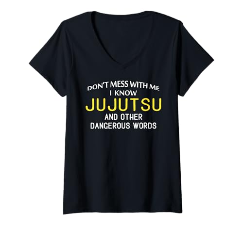 Damen Lustiges Jujutsu T-Shirt für Kampfsport-Liebhaber T-Shirt mit V-Ausschnitt Damen Lustiges Jujutsu T-Shirt für Kampfsport-Liebhaber T-Shirt mit V-Ausschnitt von Jujutsu Fanatics