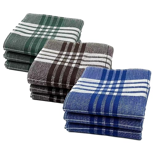 JukLoos Herren Taschentücher 100% Baumwolle Stofftaschentücher 40 x 40 cm von JukLoos