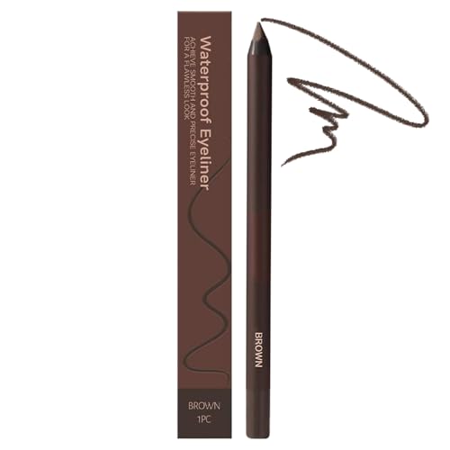 Jukeoiu Wasserfester Eyeliner, Wasserdichter Eyeliner, 24 Stunden Langanhaltend Verblassfest Make-up Für Damen Augenbrauen Präzision von Jukeoiu