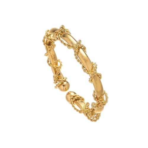 Jukoclut Edelstahl Twisted Wire Wrap Ring Verstellbare Stapelringe für Frauen, Edelstahl, Kein Edelstein Jukoclut Edelstahl Twisted Wire Wrap Ring Verstellbare Stapelringe für Frauen, Edelstahl, Kein Edelstein von Jukoclut