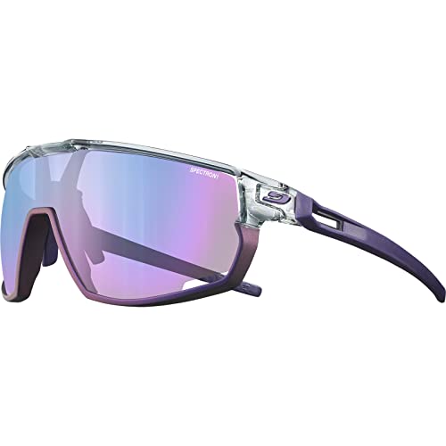 Julbo Unisex Rush Sunglasses, Grau Durchscheinend/Violett, Einheitsgröße von Julbo