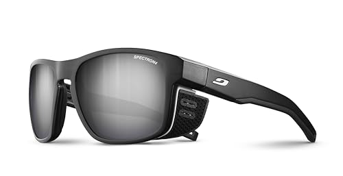 JULBO Unisex Shield M Sunglasses, Transluzent Schwarz/Weiß, One Size von Julbo