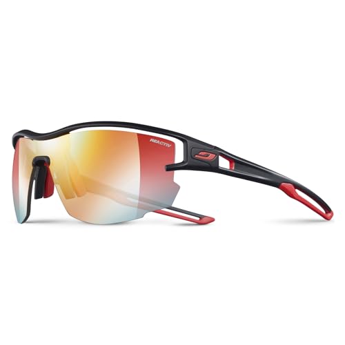 Julbo Herren Aero Sonnenbrillen, Schwarz/Rot, Einheitsgröße von Julbo