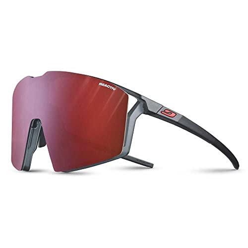 Julbo Unisex Edge Sunglasses, Schwarz/Fluo Orange, Einheitsgröße von Julbo