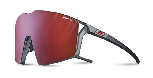 Julbo Unisex Edge Sunglasses, Schwarz Durchscheinend/Orange, Einheitsgröße von Julbo