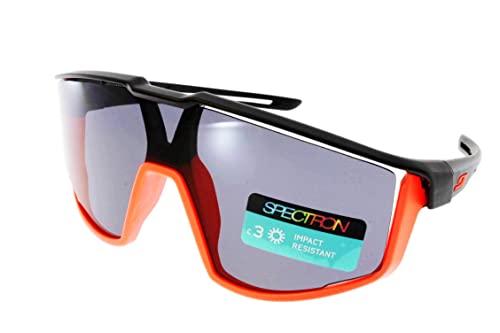 Julbo Unisex Fury S Sonnenbrillen, schwarz/orange neon, One Size von Julbo