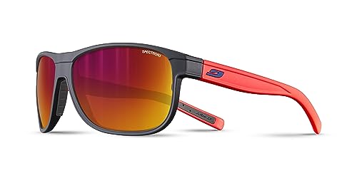 JULBO Unisex Renegade M Sunglasses, Dunkelblau/Neonorange, One Size von Julbo