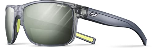 JULBO Unisex Renegade Sunglasses, Grau Durchscheinend Glänzend/Grau/Grün, One Size von Julbo