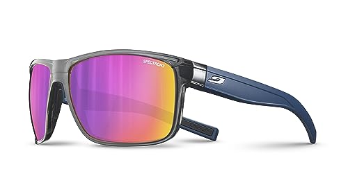 Julbo Unisex Renegade Sunglasses, Glänzendes Transluzentes Schwarz/Blau, Einheitsgröße von Julbo