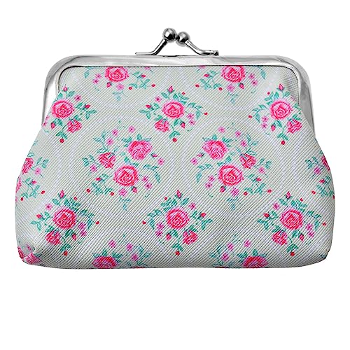 Juleeze Brieftasche 8x12 cm Grün Rosa Kunststoff Rosen von Juleeze