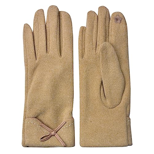 Juleeze Winterhandschuhe 8x24 cm Braun Polyester von Juleeze