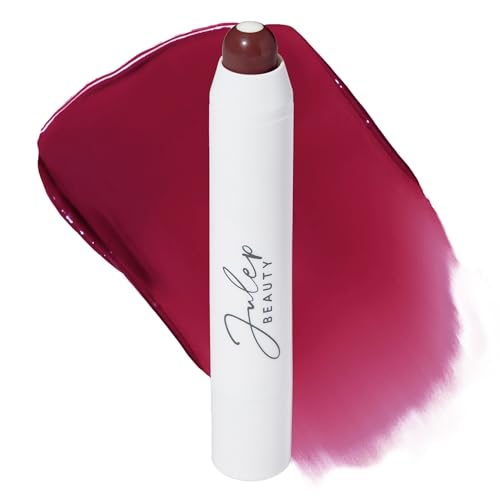 Julep It's Balm Full Coverage Lip Crayon (Black Cherry) Hydrating Nourishing Lip Color - Smooth, Highly Pigmented Semi-Gloss Finish - Buildable Lipstick with Nourishing Vitamin E Lip Balm Core von Julep