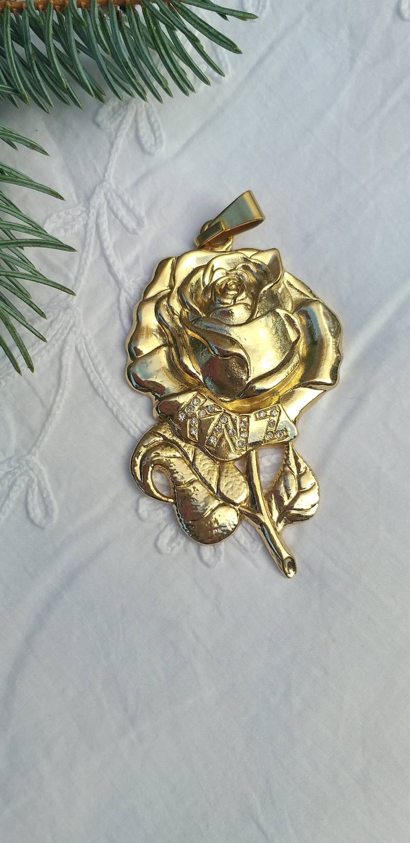 Knz Anhänger Rose Goldfarben Modeschmuck von JulesLaedchen