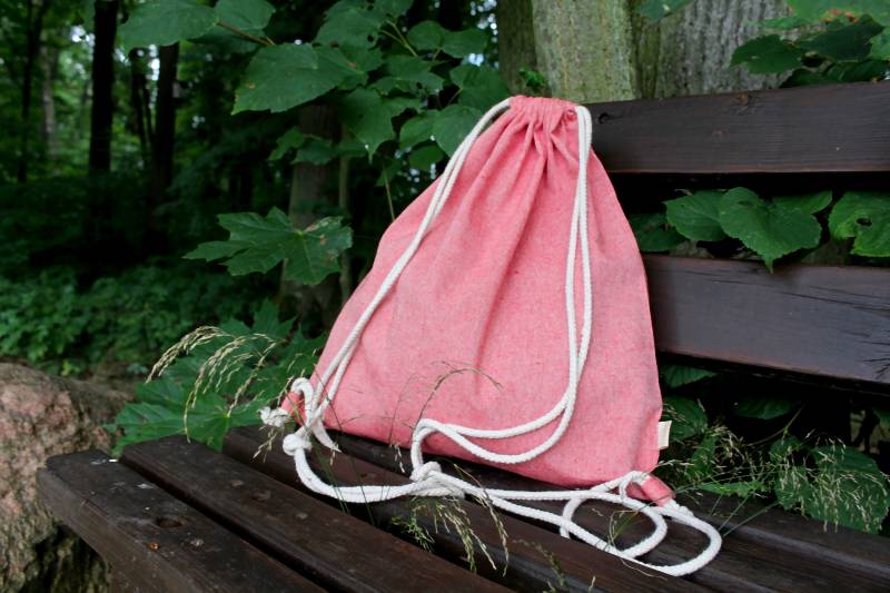 Pastellroter Turnbeutel Aus Recycelter Baumwolle von JulesSmartArt