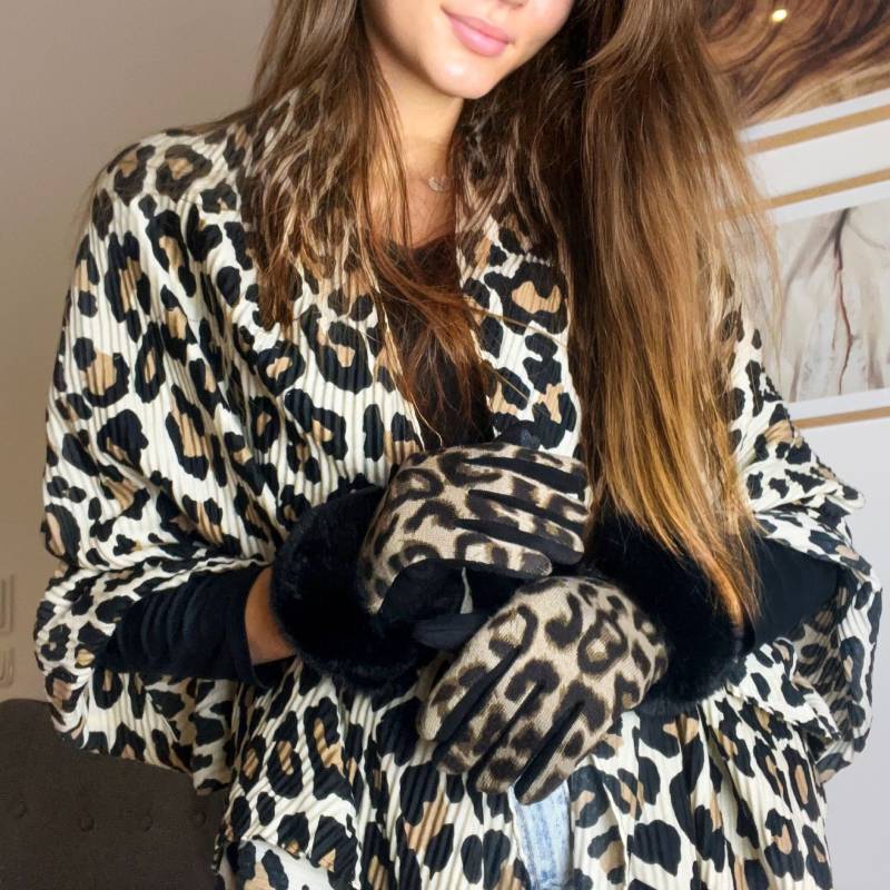 Handschuhe Soft Leopard Smartphone Touchscreen von JulesmarBoutique