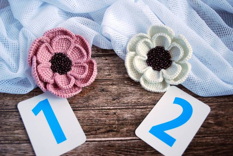 Häkelblume Brosche Brosche Aus Baumwolle von JuliCrochetDesign