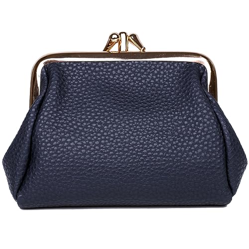 Julia Buxton Pebble Veganes Leder Dreifachrahmen, Tiefes Blau, Einheitsgröße, Münzgeldbörse Julia Buxton Pebble Veganes Leder Dreifachrahmen, Tiefes Blau, Einheitsgröße, Münzgeldbörse von Julia Buxton USA