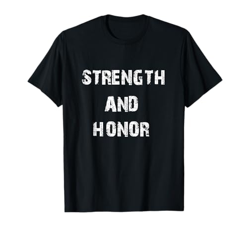 Stärke und Ehre - Cooles lässiges Herren T shirt T-Shirt von Julia Whitecrow